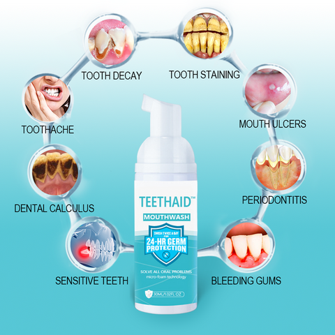 Image of 🔥"Teethaid™🔥 Enjuague bucal, blanqueamiento dental, Curación de úlceras bucales, Eliminación del mal aliento, Prevención y curación de caries