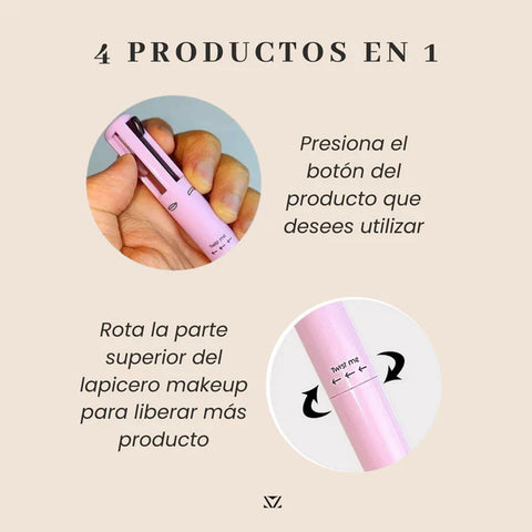 Image of BEAUTYFUSION: LÁPIZ MAKE UP 4 EN 1 - PREMIUM